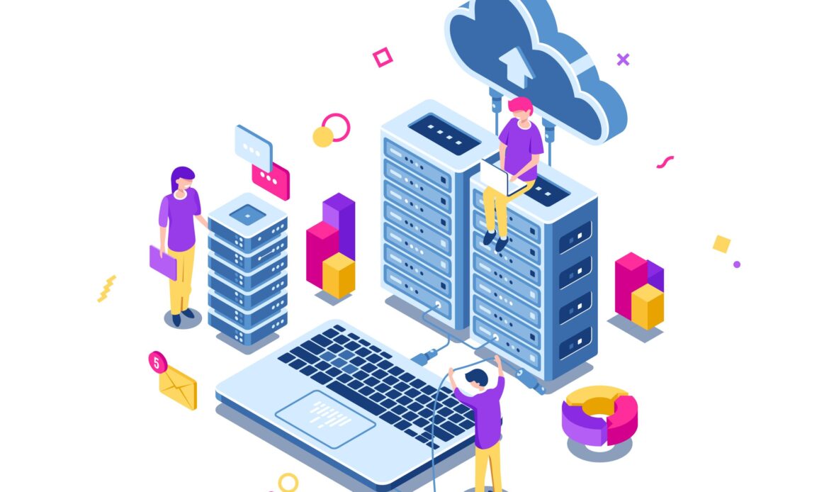 big-data-center-server-room-rack-engineering-process-teamwork-computer-technology-cloud-storage