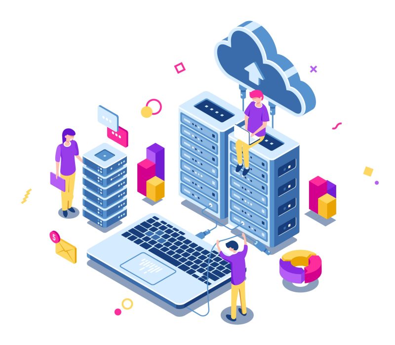 big-data-center-server-room-rack-engineering-process-teamwork-computer-technology-cloud-storage