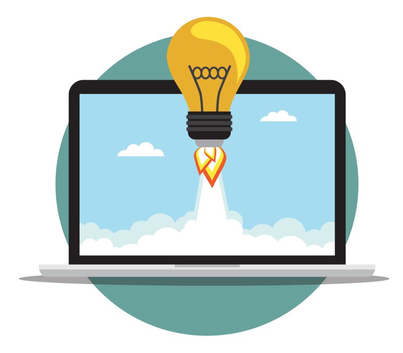 Light bulb rocket design
