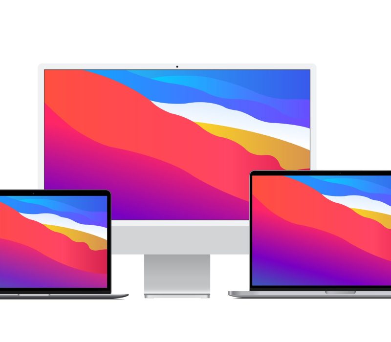 Laptop Tablet Smartphone and Watch Illustration